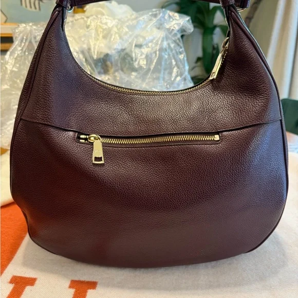Coach Dark burgundy Leather Hobo Bag - Picture 4 of 16
